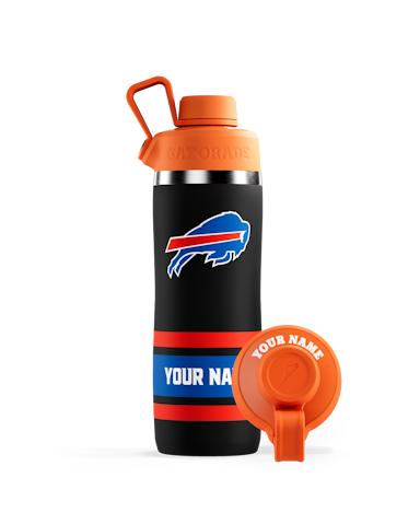 Black Custom NFL Stainless Steel Bottle X5
